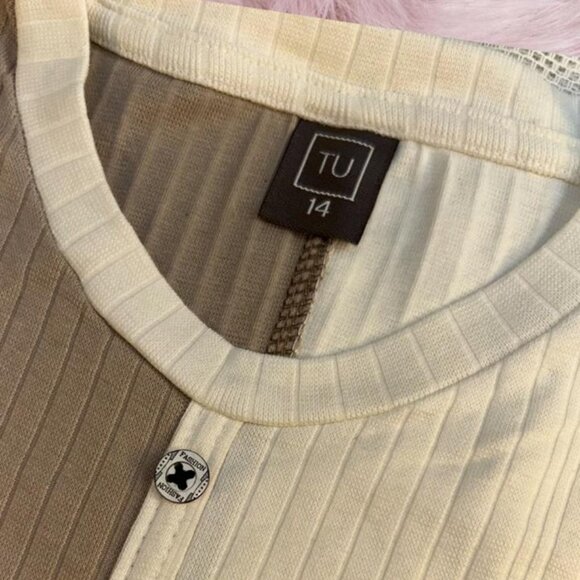 Two-Tone Button-Down Tee – Desert & Cloud Everyday Style Earthy Elegance for Kid - Picture 2 of 3